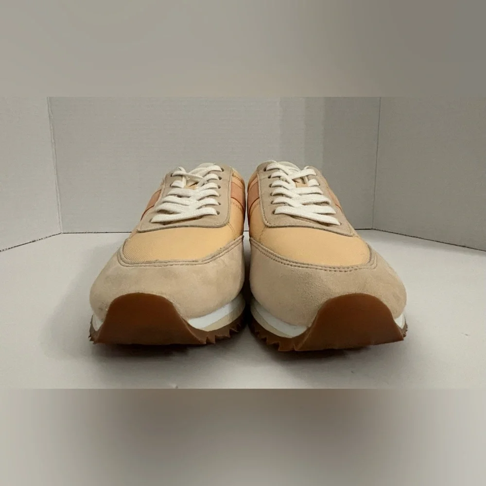 J Crew Factory Suede Color block Trainers Size 8 BA972